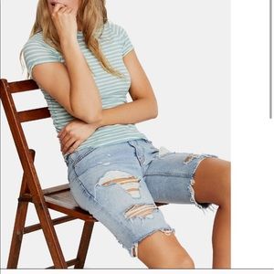 Free people striped tshirt